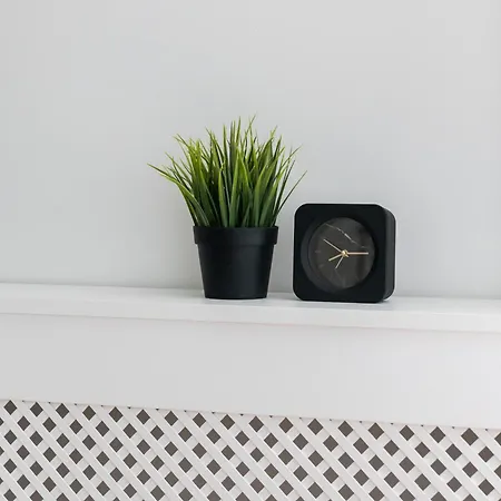 Cozy Black & White In Center With Free Garage By Renters Apartamento