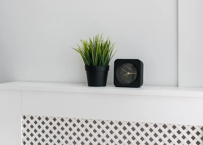 Cozy Black & White In Center With Free Garage By Renters Apartmán